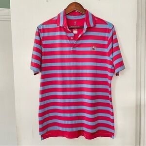 Fairway & Greene polo pink blue size small